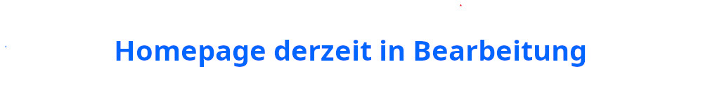 Homepage in Bearbeitung